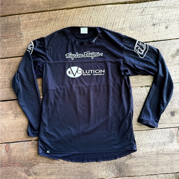 Troy Lee Designs sprint cycling long sleeve shirt black L - Picture 1 of 6